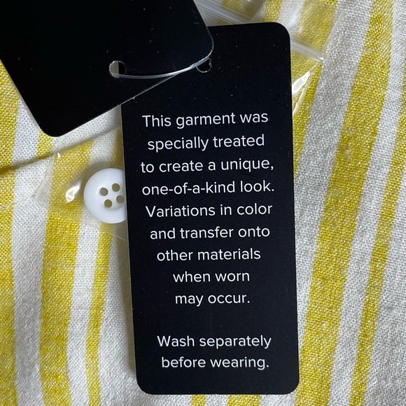 Torrid 0 Linen Cross Back Cropped Tank in ember stripe - Picture 9 of 11